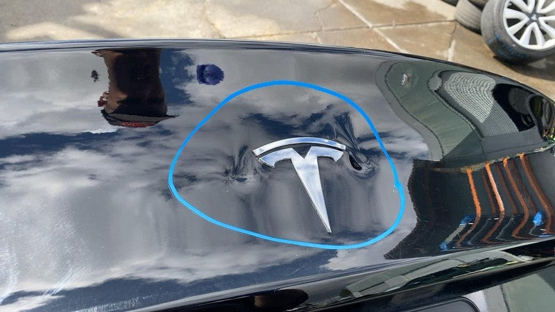 ⭕ 2017-2020 Tesla Model 3 M3 Rear Trunk Decklid Shell Panel Assembly Black PBSB