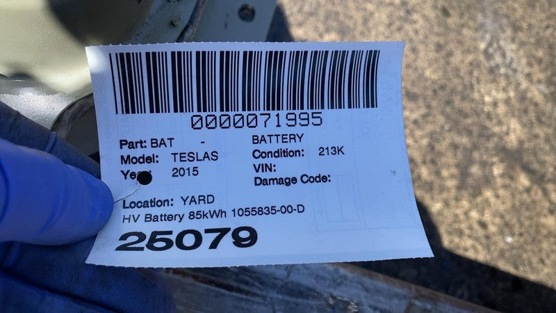 1055835 00 D ⭕ 12-15 Tesla Model S High Voltage Battery Pack Module 85kWh 400VDC 1055835-00-D