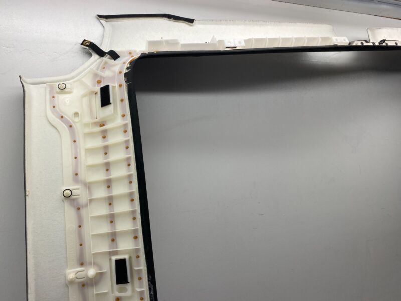 2016-2020 Tesla Model S SET of Ceiling Headliner Sunvisor Upper A + B + C-Pillar