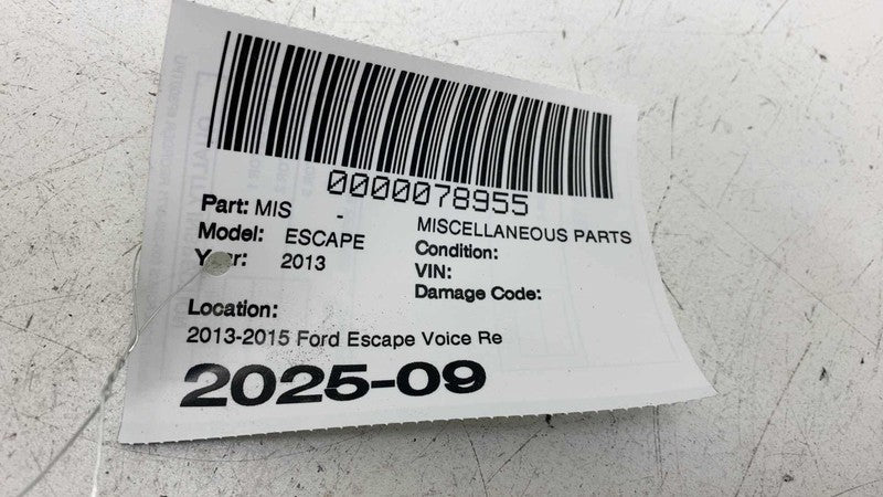 DJ5T-14F239-DA ⭕ 12-15 Ford Escape Voice Recognition Sync Radio Chassis Module DJ5T-14F239-DA