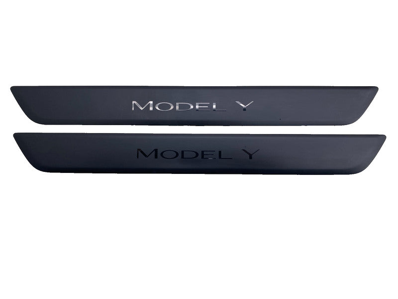 149430100B ⭕ 20-25 Model Y Front Left & Right Door Sill Scuff Plate Cover Trim 1494301-00-A