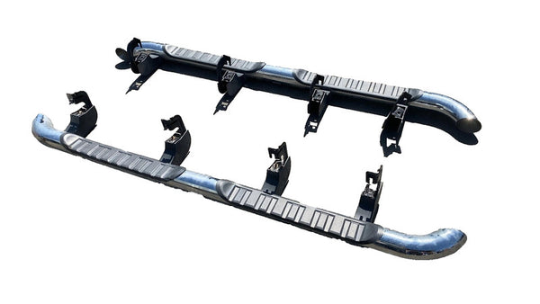 ⭕ 14-19 Silverado 1500 Crew PAIR Left & Right Running Board Nerf Bar S