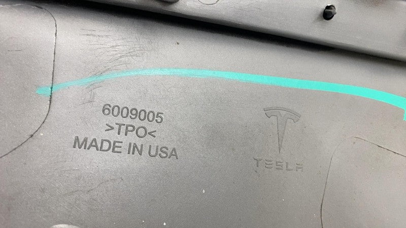 600900401B 2012-2015 Tesla Model S Rear Bumper Lower Valance Diffuser + Chrome Trim Molding