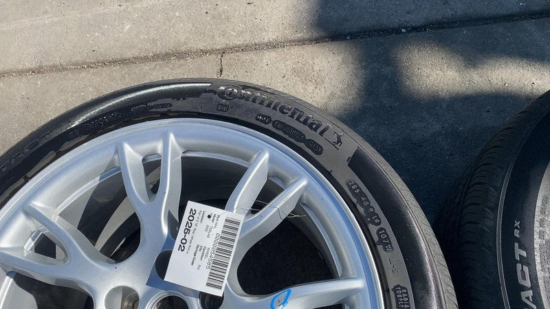 2021-2023 Tesla Model S PAIR of Rear Wheel Rim 19" w/ Continental Tire 285/40R19