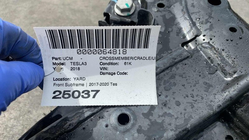 1144387-00-A ⭕ 2017-2020 Tesla Model 3 Front Suspension Subframe Structure Cradle Crossmember