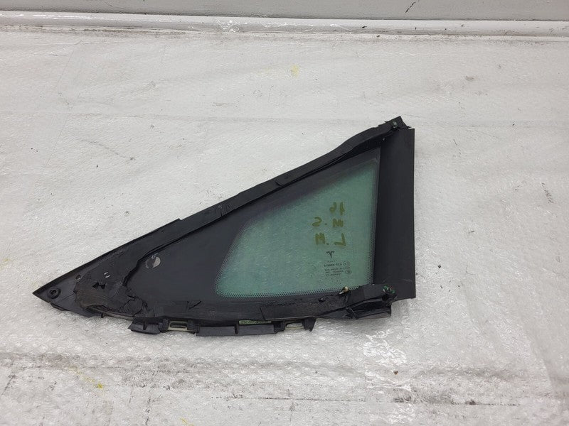 E6 43R-008010 ⭕ 2012-2020 Tesla Model S Rear Driver Side Quarter Fixed Glass Left LH Assembly
