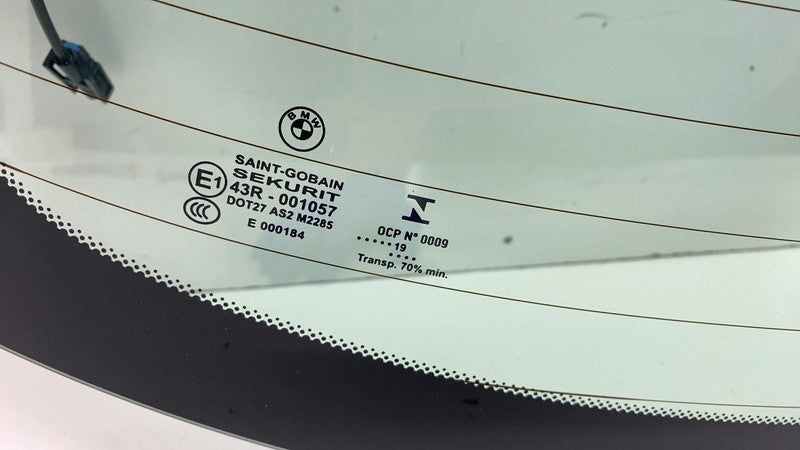 E1 43R-001057 ⭕ 14-20 BMW i3 I01 Rear Trunk Tailgate Liftgate Back Window Glass Assembly OEM