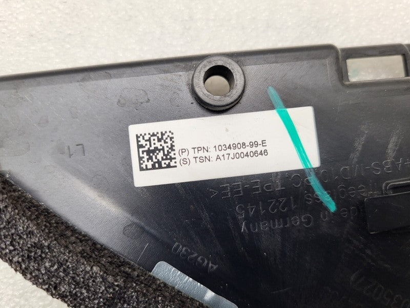 103490899E ⭕ 16-20 Model X Front Left Door Quarter Applique Corner Glass Cover 1034908-99-E