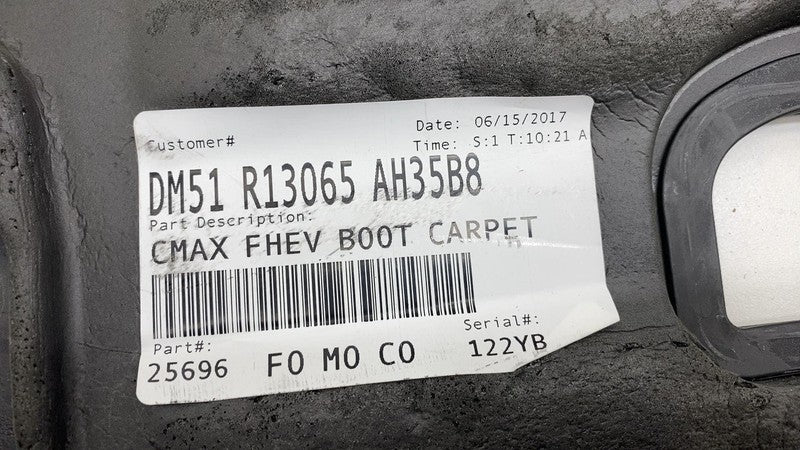 DM51 R13065 AH35B8 2013-2018 Ford C-Max Rear Trunk Storage Boot Cargo Deck Mat Carpet Floor Liner