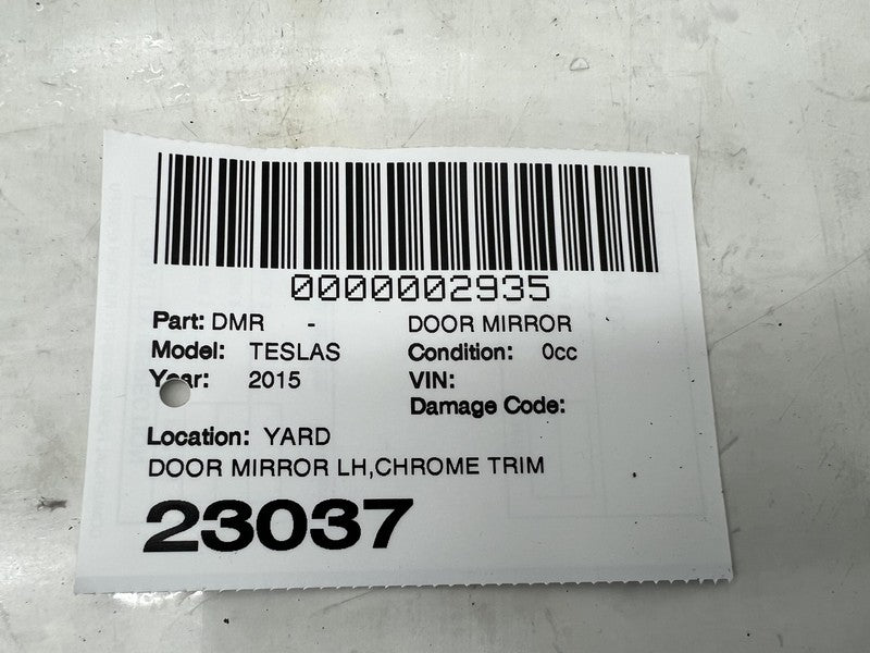 1041317-00-A ⭕ 12-15 Model S Left Exterior Rear View Door Mirror LH Blue - PPSB 1041317-00-A