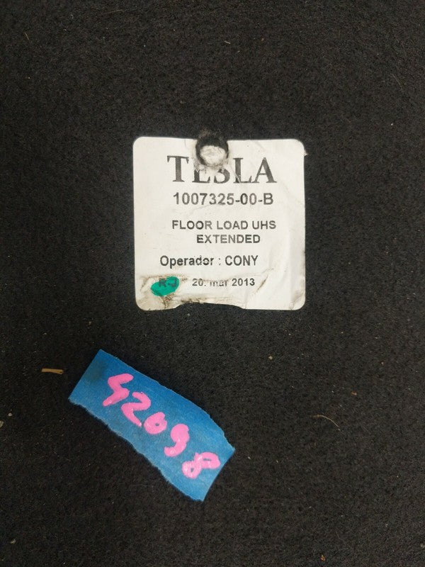 100732500B ⭕ 12-15 Model S Rear Luggage Compartment Floor Load Mat Extension 1007325-00-B