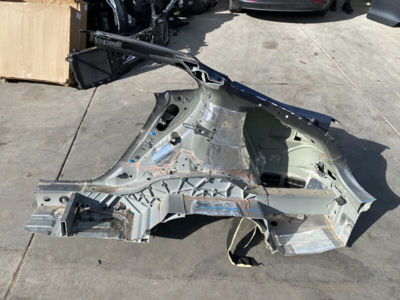 Does Not Apply 2012-2015 Tesla Model S Rear Right Quarter Structural Body Panel Frame Cut Out
