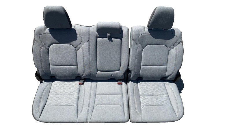 ⭕ 2019-2025 Ram 1500 Crew Cab Rear Left & Right 2nd Row Cloth Seat 5th Gen Gray