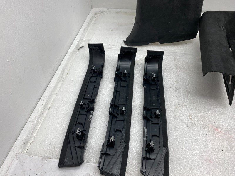 105154704C ⭕ 2016-2020 Tesla Model X SET of Ceiling Headliner Sun Visor Upper A + B Pillar