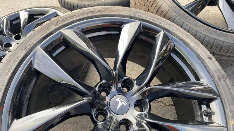 ⭕ 16-20 Model S Wheel Rim Front 21x9.0 Arachnid Rear 21x8.5 w/ Tire 24