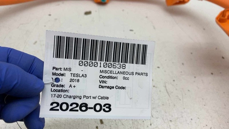 ⭕ 17-20 Tesla Model 3 Charge Port HV Wire Cable Wiring Harness GEN3 10
