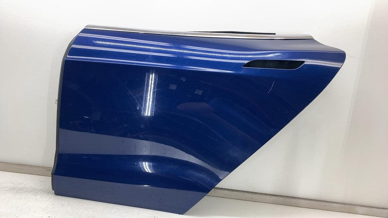 2012-2015 Tesla Model S MS Rear Driver Side Door Shell Panel Left LH Blue - PPSB