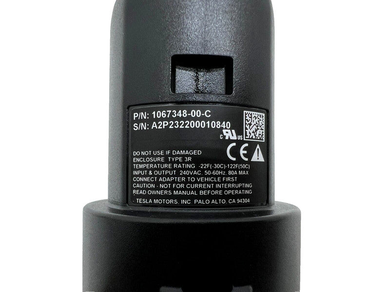 1067348-00-C Tesla J1773 GEN 2 Model S X 3 Y Charging Adapter Public Station Charger 240V 80A