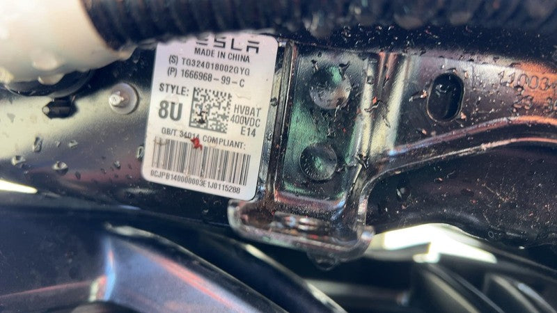 1666968 99 C ⭕ 23-25 Model 3 M3 LFP Standard Range Battery Pack 400VDC 60kWh RWD 1666968-99-C