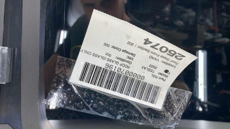 ⭕ 21-23 Model 3 Front Middle Panoramic Sun Moon Roof Window Glass 1587
