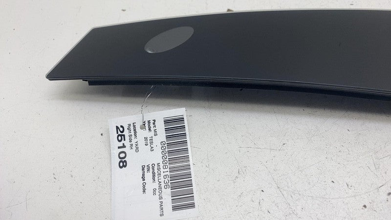 110044100D ⭕17-23 Model 3 Right B-Pillar Applique Glass Trim Molding w/ Camera 1100441-00-D