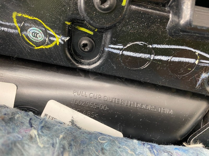 6006133 11 L ⭕ 12-20 Tesla Model S Rear Left Interior Door Panel Trim Card Cover 6006133-11-L