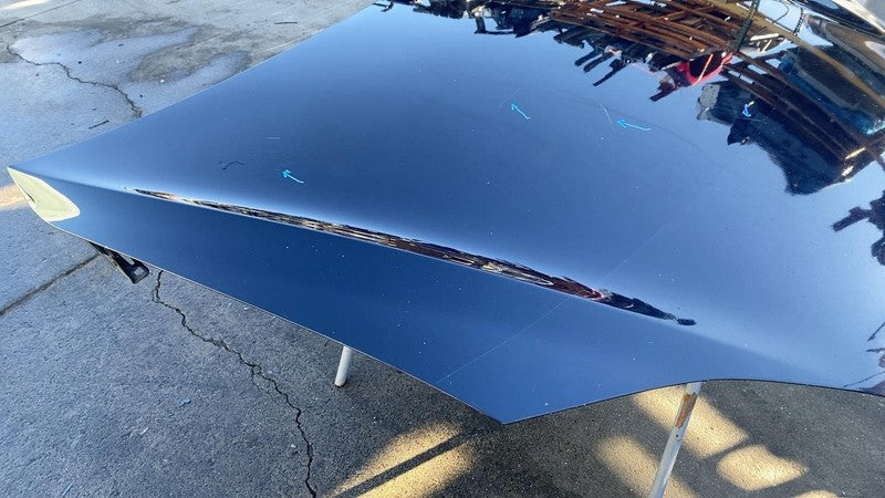 2012-2015 Tesla Model S Front Bonnet Hood Shell Panel w/ Insulation Liner - Blue