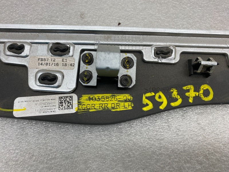 1035826 07 A ⭕ 16-20 Model X Rear Door Trim Mold Card Molding Obeche Open Pore 1035826-07-A