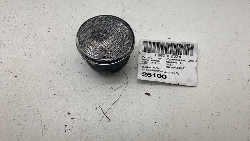 55077884AD ⭕ 14-18 Wrangler Front Right Side Marker Corner Turn Signal Park Lamp 68200290AA