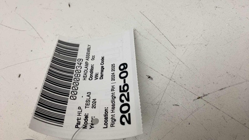 1694087 00 G ⭕ 24-25 Tesla Model 3 Front Right Highland Headlight LED Head Lamp 1694087-00-G