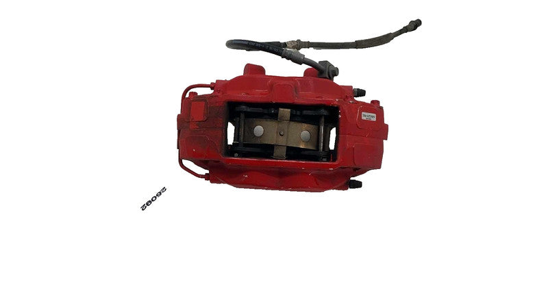 ⭕ 12-20 Tesla Model S Front Passenger Side Caliper Red w/ Brake Hose L