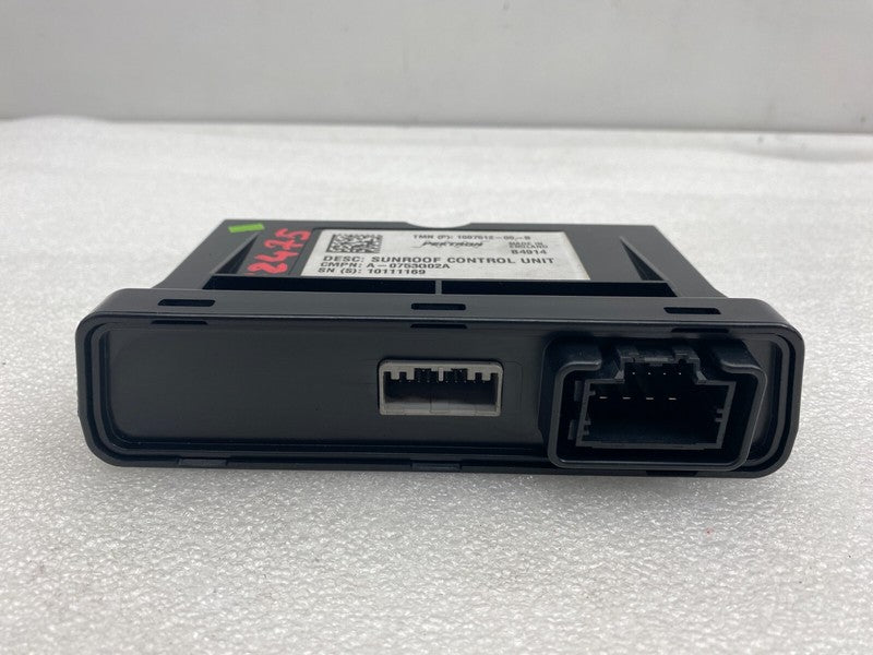 100751200B ⭕ 12-20 Model S MS Sunroof Controller Moon Roof Control Module Unit 1007512-00-B