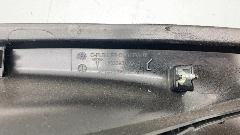 103595700F ⭕ 21-24 Model X Rear 3rd Row Left Interior C-Pillar Trim Assembly 1035957-00-F