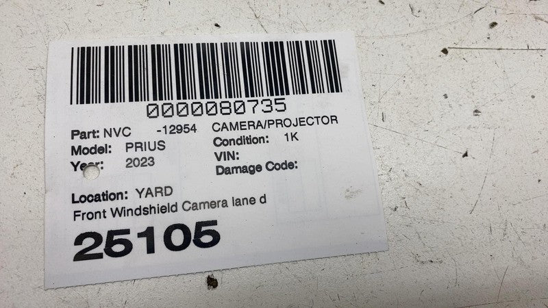 ⭕ 23-24 Toyota Prius Front Windshield Camera Lane Departure Warning 86