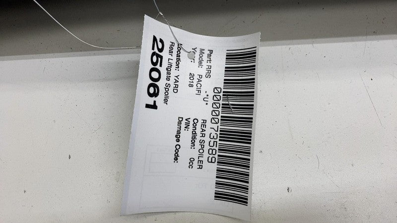 ⭕ 2017-2024 Chrysler Pacifica Rear Tailgate Liftgate Spoiler w/ 3rd Brake Light