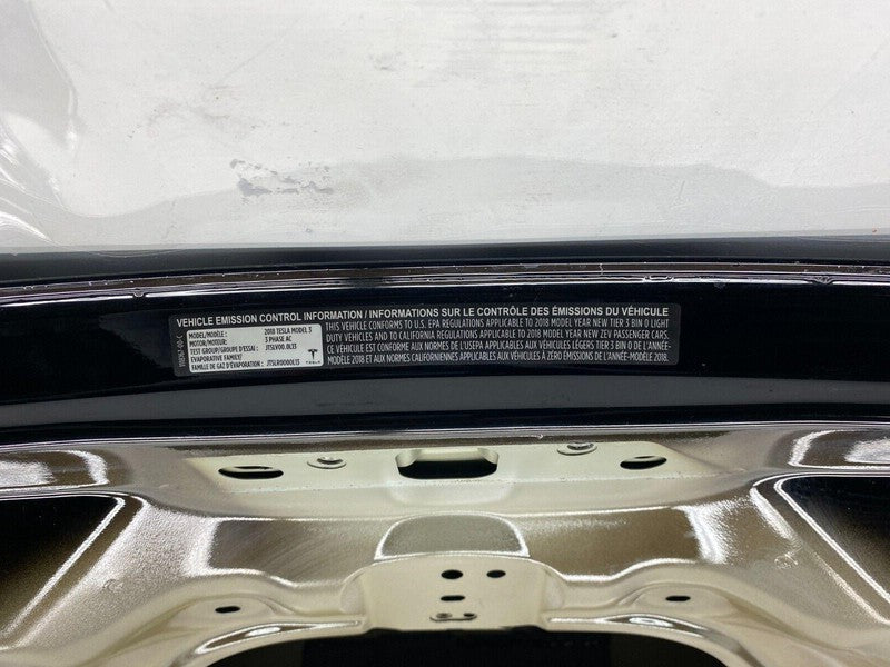 1118167-00-C ⭕ 2017-2020 Tesla Model 3 Rear Tailgate Trunk Decklid Solid Assembly Black PBSB