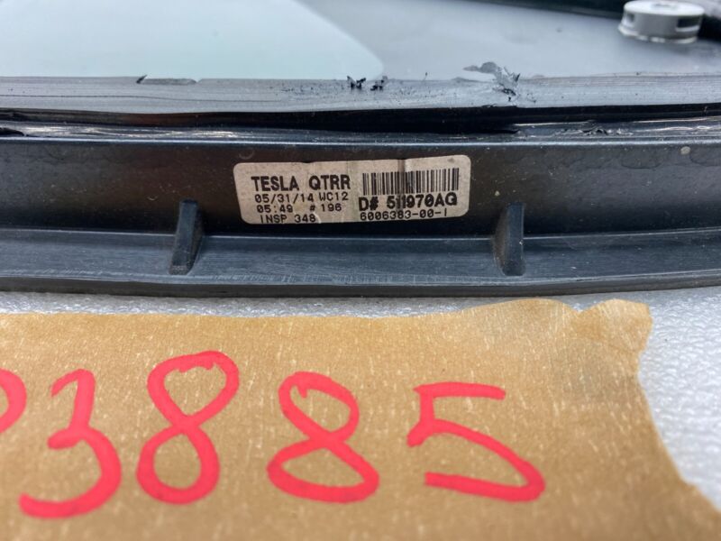 2012-2020 Tesla Model S MS Rear Passenger Side Quarter Fixed Glass Right RH Assy