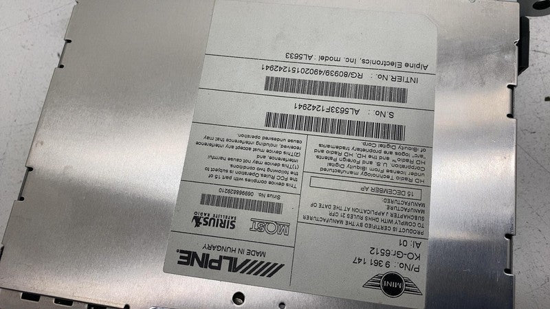 9361147 ⭕ 2011-2016 Mini Cooper Countryman Navigation Multi Media Radio Assembly 9361147
