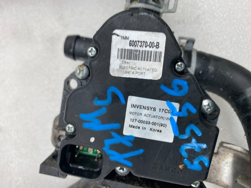 6007370 00 B ⭕ 12-21 Model S Coolant Pump Cooling Valve Actuator 4-Way with Hose 6007370-00-B