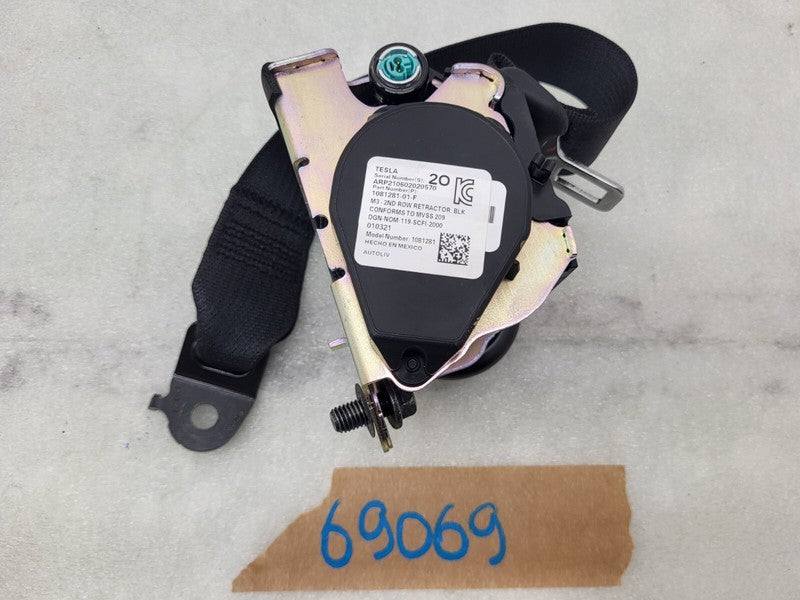 108128101F ⭕17-23 Tesla Model 3 Rear Left or Right 2nd Row Seat Belt Retractor 1081281-01-F