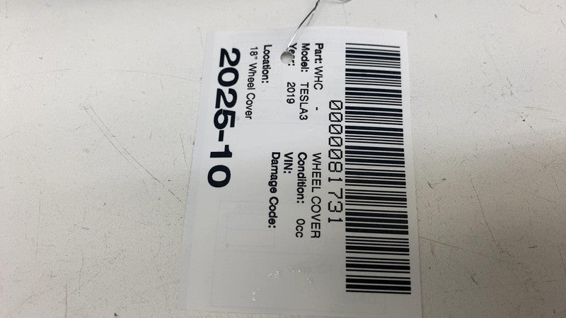1044231-B ⭕ 2017-2020 Tesla Model 3 Wheel Rim Cover Aero Center Cap 18" inch 1044231-B