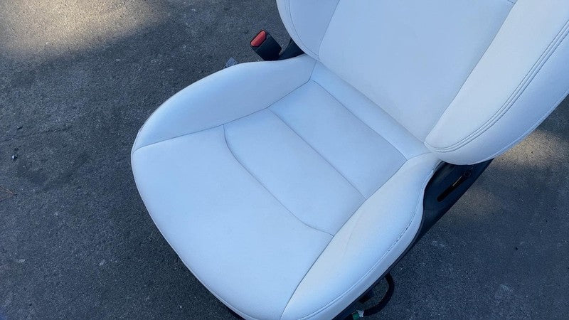 ⭕ 2017-2023 Tesla Model 3 Y Front Driver Side Seat Cushion Left White Assembly