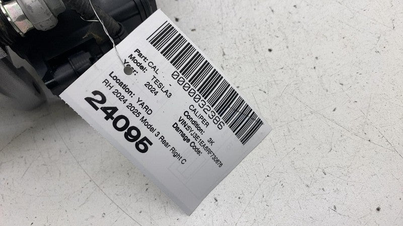 ⭕ 2017-2025 Tesla Model 3 Rear Right Caliper + Brake Hose Line BASE 10