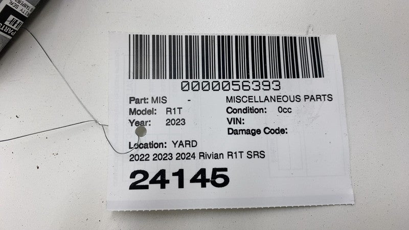 PT00000612X0J 22 23 24 Rivian R1T Restraint Diagnostic Module SRS Unit (needs to be reset)