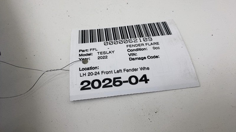 1494185-00-C ⭕2020-2024 Tesla Model Y Front Left Fender Wheel Arch Flare Molding 1494185-00-C