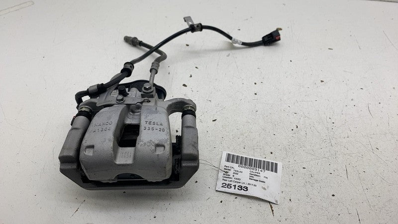 ⭕ 17-25 Tesla Model 3 M3 Rear Left Caliper w/ Brake Hose Line BASE 104