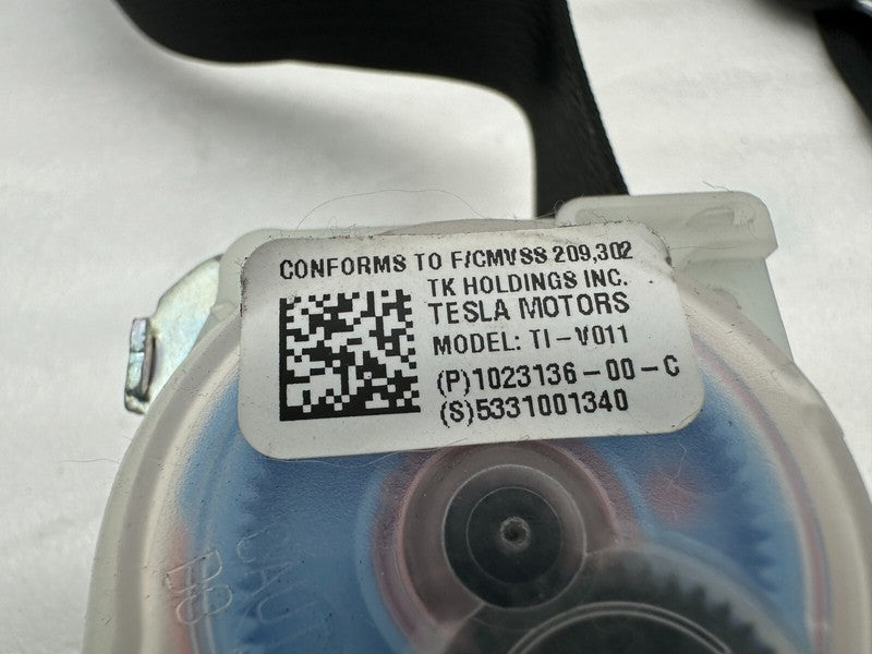 1023136 00 C ⭕ 12-15 Model S MS Rear Left or Right 2nd Row Seat Belt & Retractor 1023136-00-C