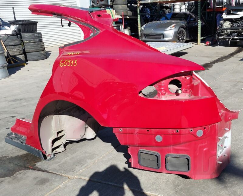 2012-2020 Tesla Model S Rear Left Quarter Body Side Panel Structural Cut Out Red