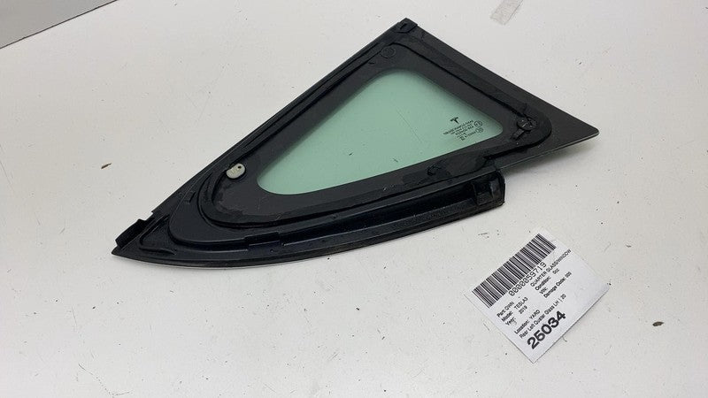 1080703-00 ⭕ 2017-2020 Tesla Model 3 Rear Left Quarter Fixed Window Glass LH OEM 1080703-00