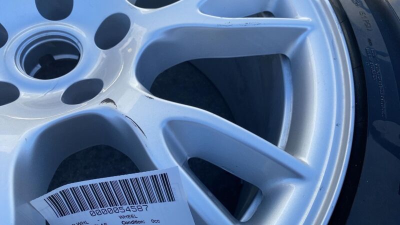 142022200A 2021-2023 Tesla Model S Rear Wheel Rim 19x10.5 +45MM w/ Continental Tire 285/40